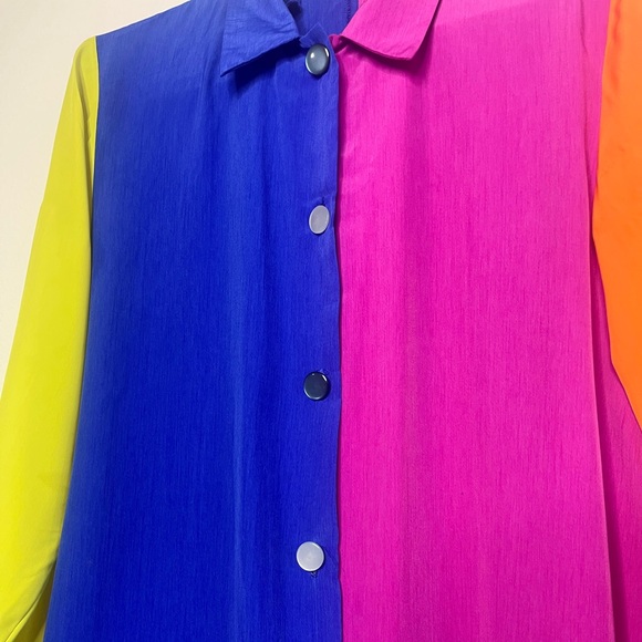 Vintage Multicolor Button-Down Shirt - Picture 3 of 6